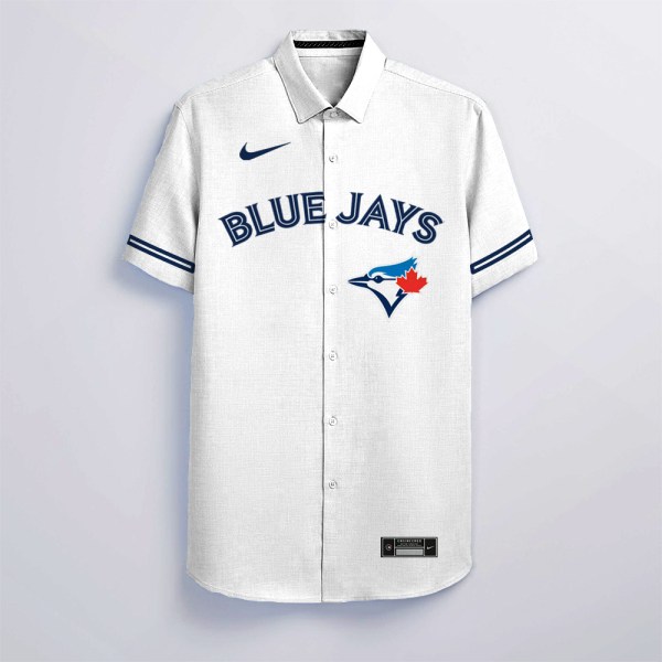 Toronto Blue Jays MLB Personalized White Hawaiian Shirt