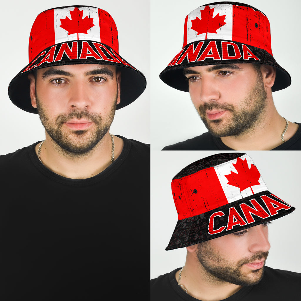 Canada Flag Bucket Hat Cap