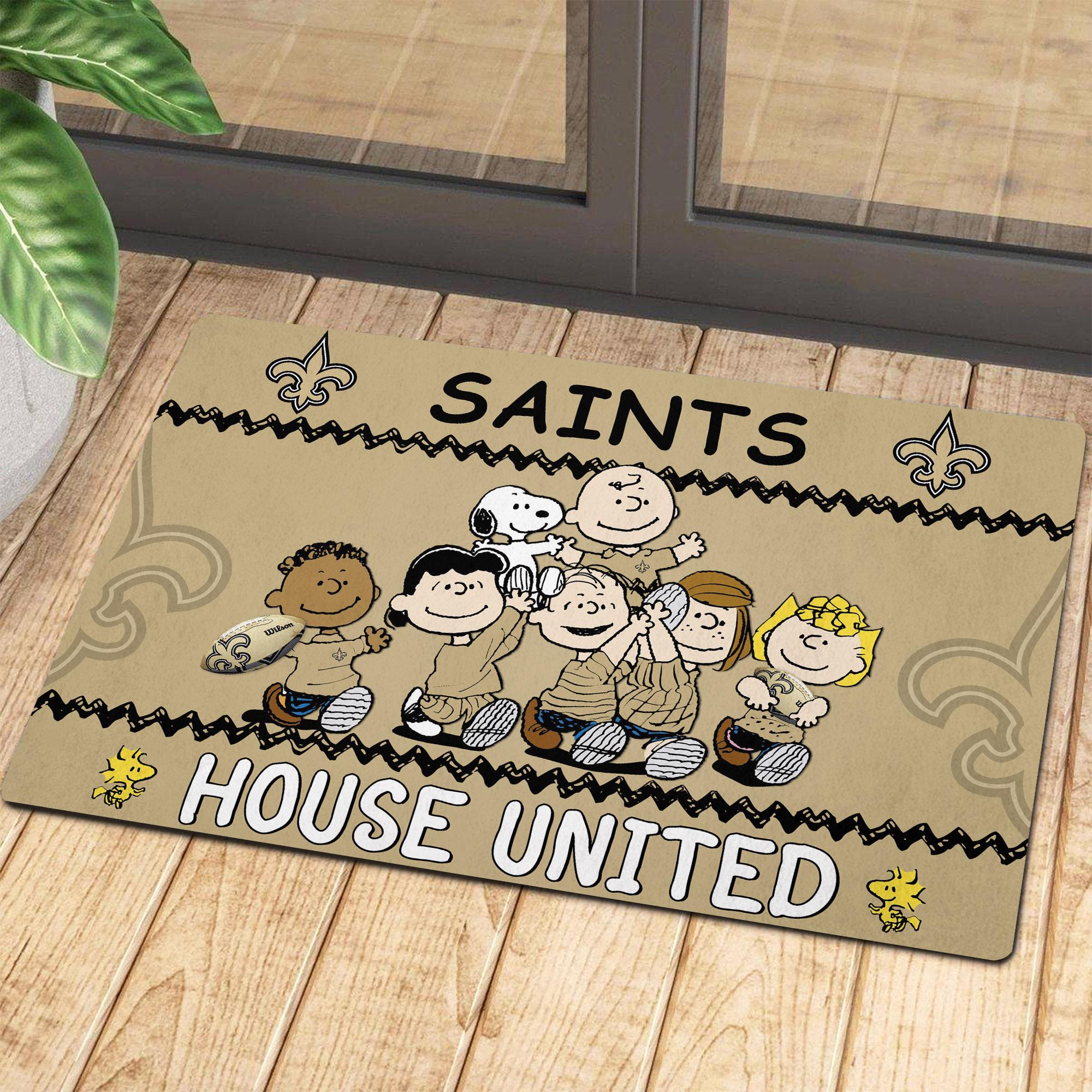 New Orleans Saints Peanuts House United Doormat