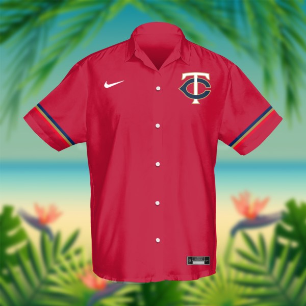 Minnesota Twins MLB Red Personalized Hawaiian Shirt