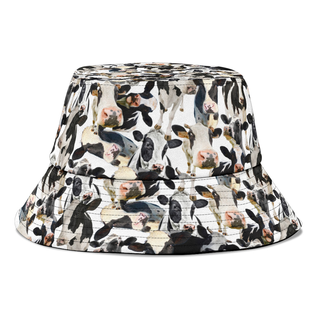 Cute Cow Bucket Hat Cap