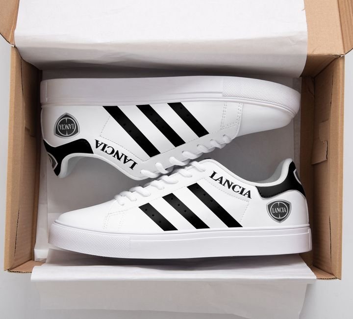 Lancia Black And White Stan Smith Low Top Shoes