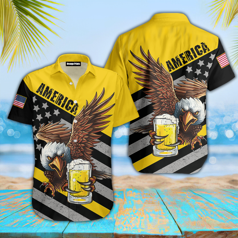 Eagle America Beer Hawaiian Shirt