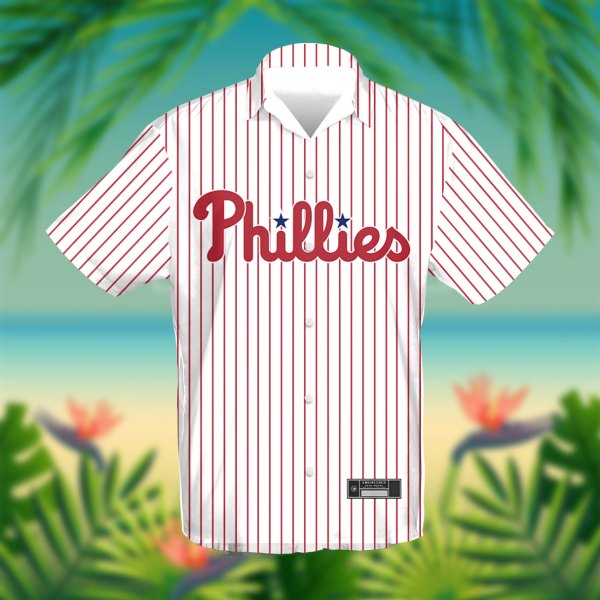 Philadelphia Phillies MLB White Personalized Hawaiian Shirt