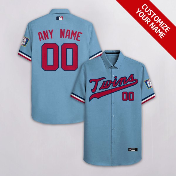 Minnesota Twins MLB Custom Name Hawaiian Shirt