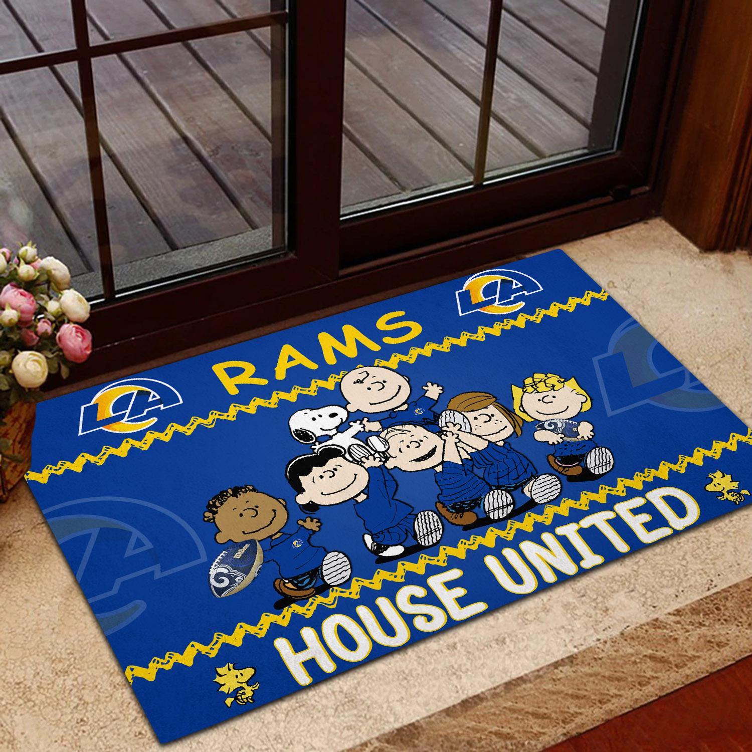 Los Angeles Rams Peanuts House United Doormat