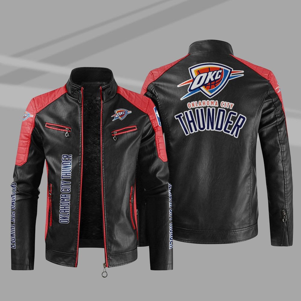 Oklahoma City Thunder NBA Leather Jacket