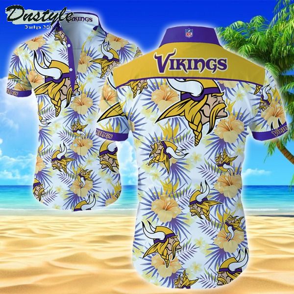 NFL Minnesota Vikings Hawaiian Shirt Summer Button Up