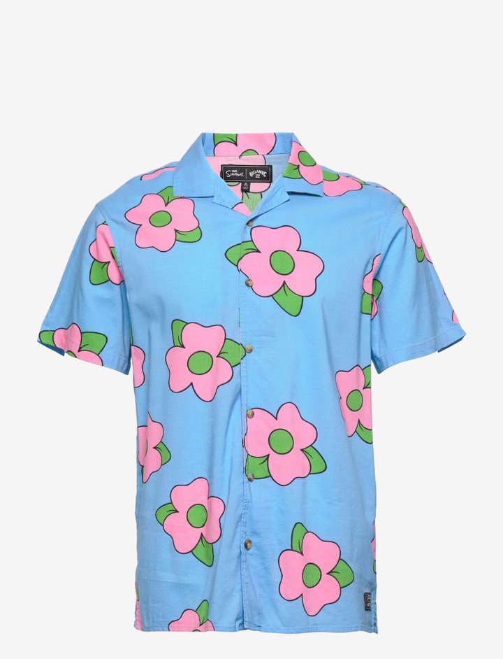 Homer Simpsons Flowers Hawaiian Aloha Shirt