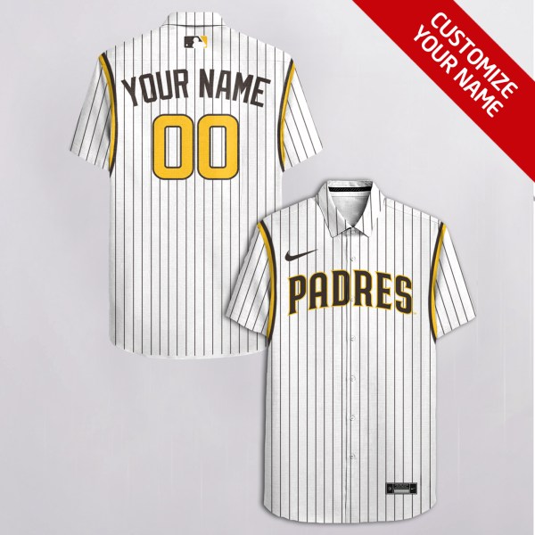 San Diego Padres MLB Custom Name Hawaiian Shirt