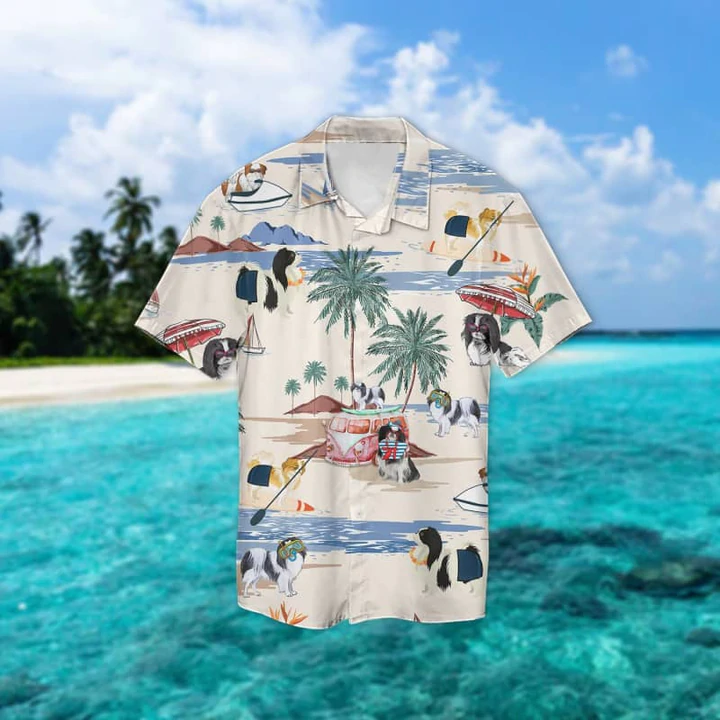 Japanese Chin Beach Aloha Hawaiian Shirt