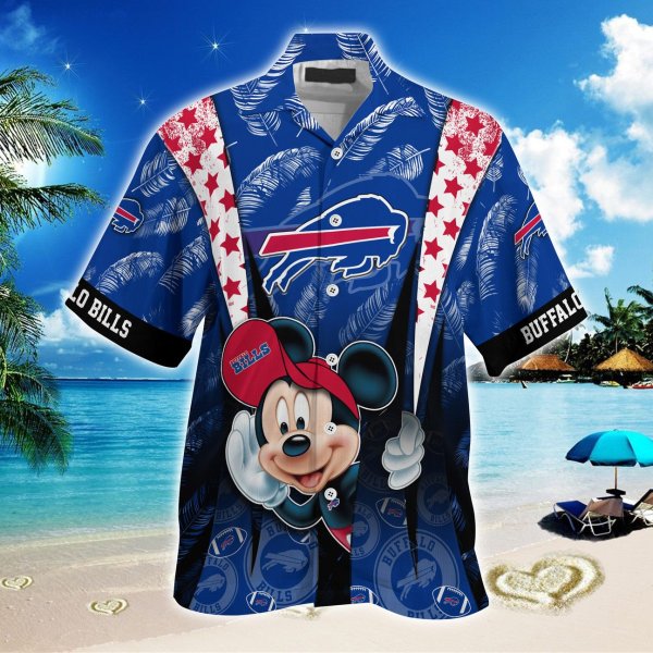 Buffalo Bills NFL Mickey Mouse Hawaiian Shirt