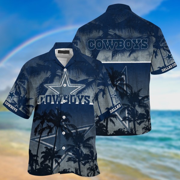 Dallas Cowboys NFL Palm Tree Hawaiian Shirt