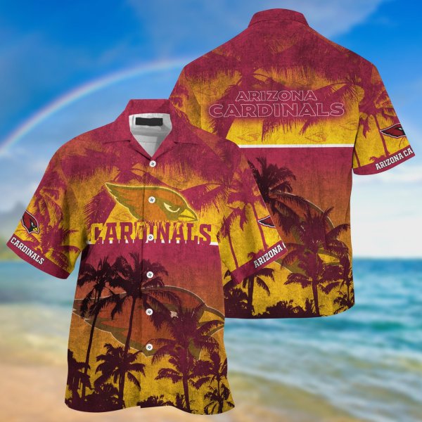 Arizona Cardinals NFL Palm Tree Hawaiian Shirt
