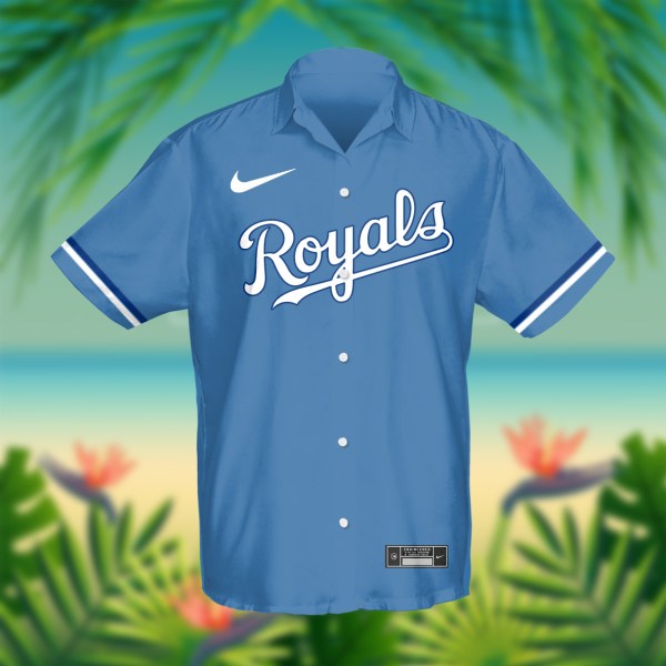 Kansas City Royals MLB Blue Personalized Hawaiian Shirt