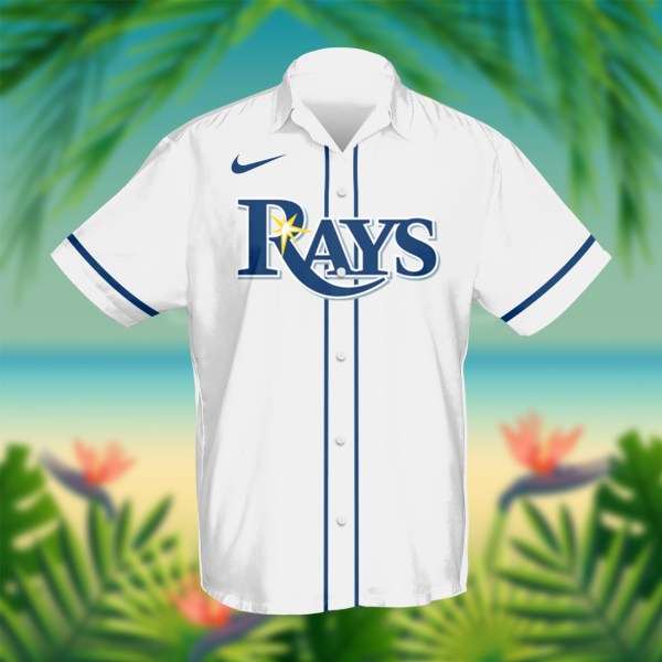 Tampa Bay Rays MLB Custom Name Hawaiian Shirt