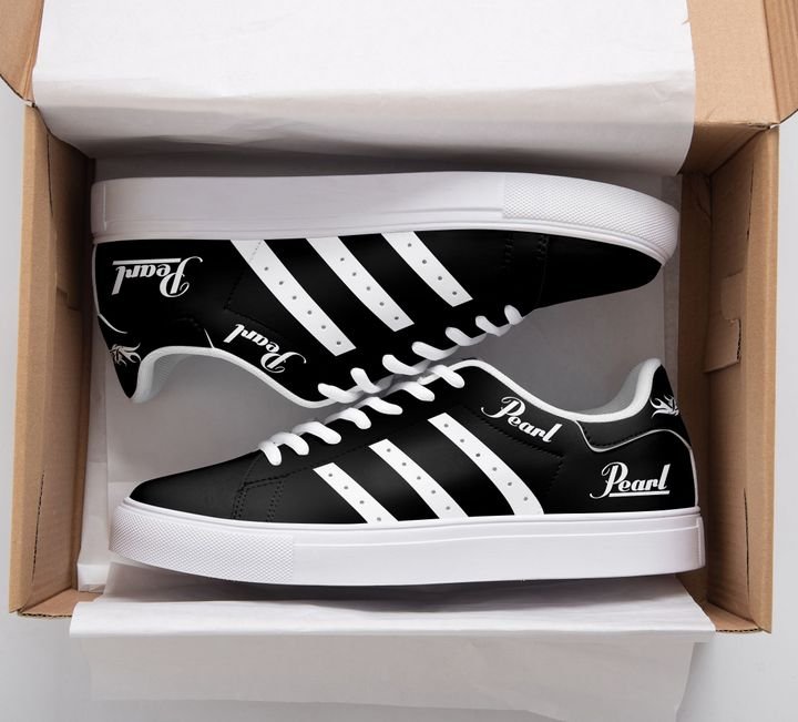 Pearl Drums Black And White Stan Smith Low Top Shoes