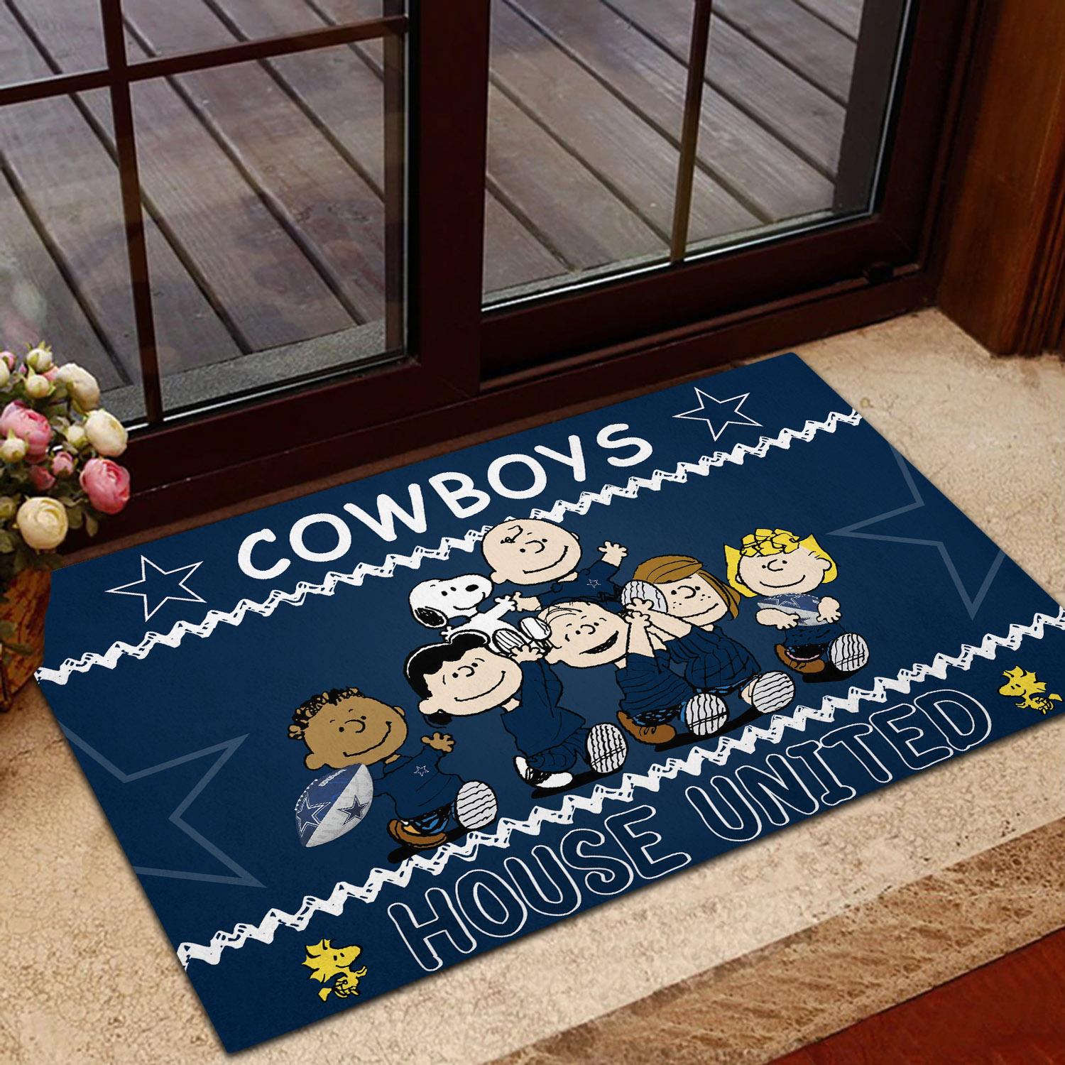 Dallas Cowboys Peanuts House United Doormat