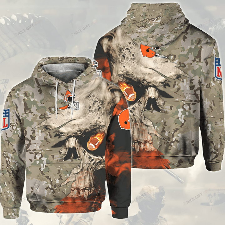 NFL Houston Texans Camouflage 3D Hoodie