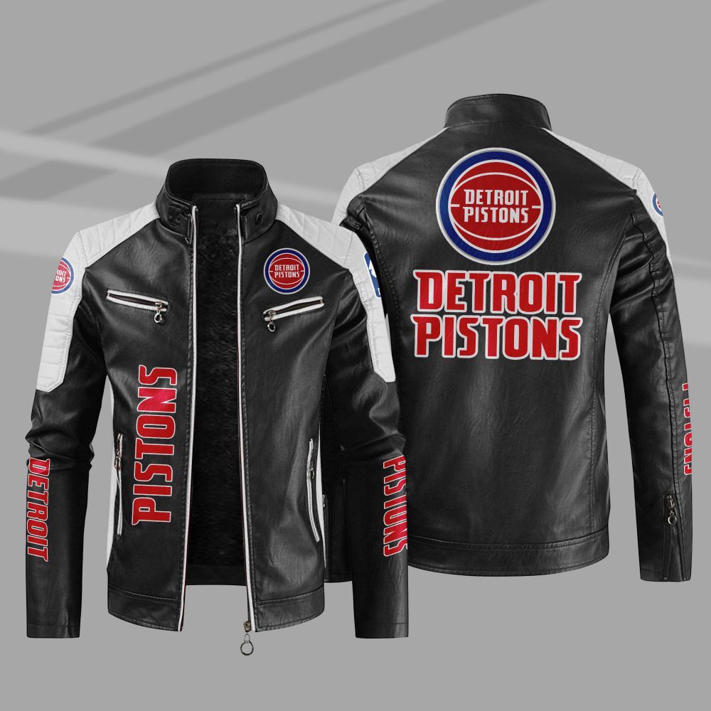 Detroit Pistons NBA Leather Jacket