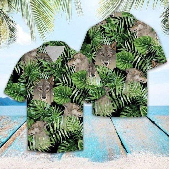 Wolf Summer Vibe Tropical Hawaiian Shirts