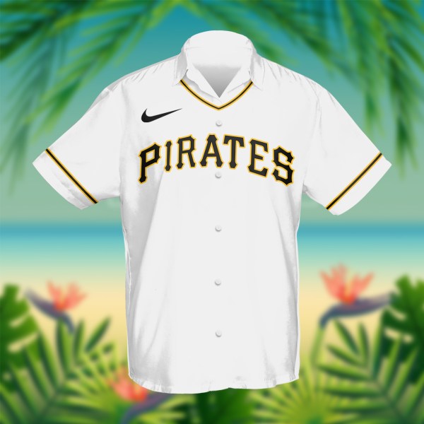 Pittsburgh Pirates MLB White Personalized Hawaiian Shirt