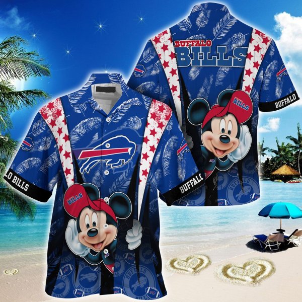 Buffalo Bills NFL Mickey Mouse Hawaiian Shirt