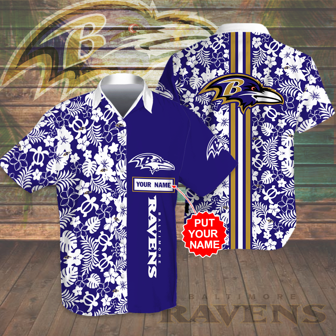 Baltimore Ravens NFL Personalized Hawaiian Shirt