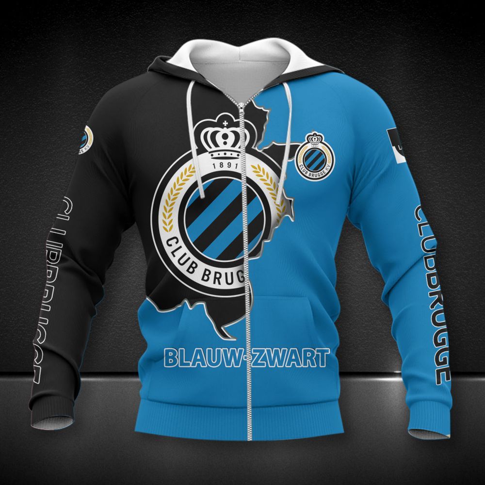 Club Brugge KV 3d all over printed hoodie