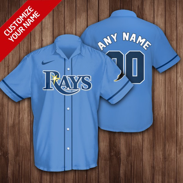MLB Tampa Bay Rays Custom Name Hawaiian Shirt