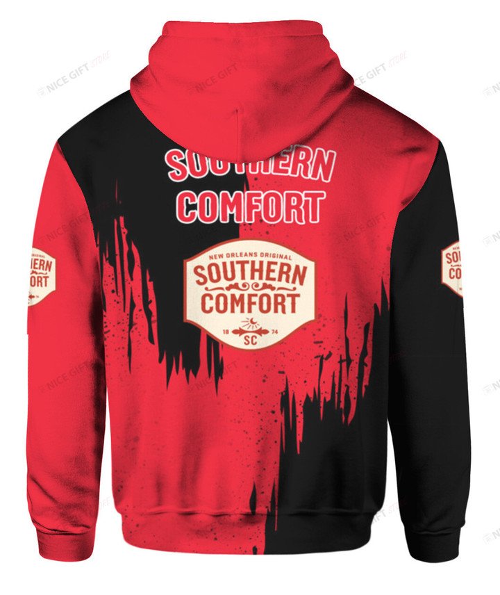 Southern Comfort Black And Red 3D Hoodie