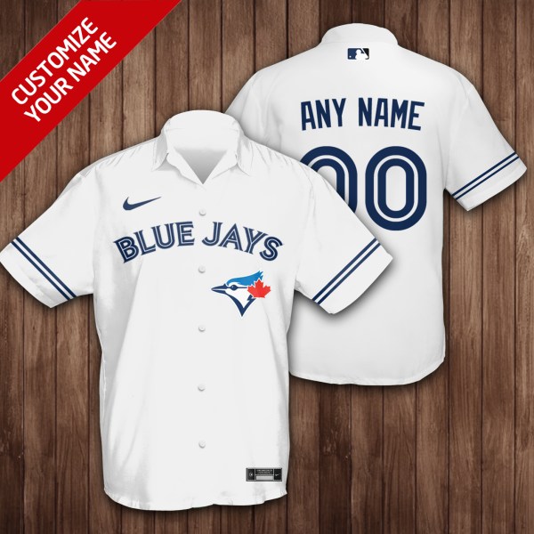 Toronto Blue Jays MLB White Personalized Hawaiian Shirt