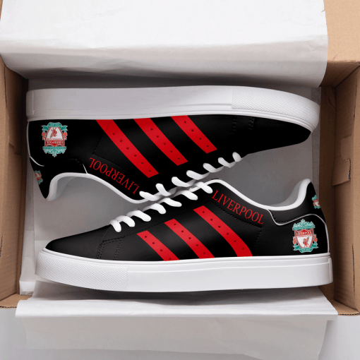 Liverpool Black 3D Over Printed Stan Smith Shoes