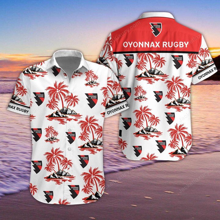 Oyonnax Rugby Hawaiian Shirt