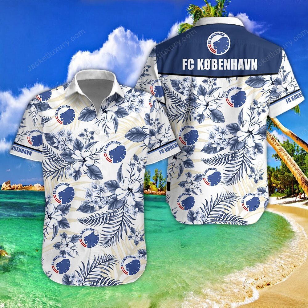 F.C. København 2022 tropical summer hawaiian shirt