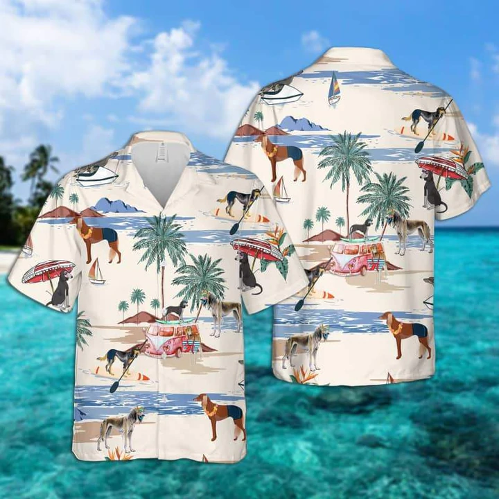 Saluki Summer Beach Aloha Hawaiian Shirt