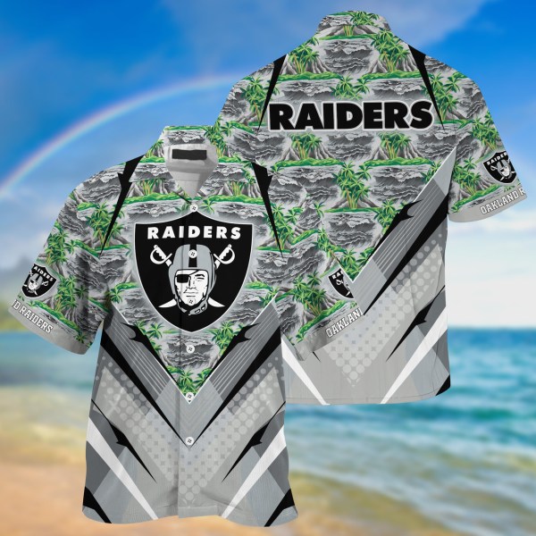 Las Vegas Raiders NFL Tropical Hawaiian Shirt