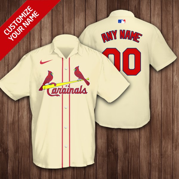 St Louis Cardinals MLB Yellow Personalized Hawaiian Shirt