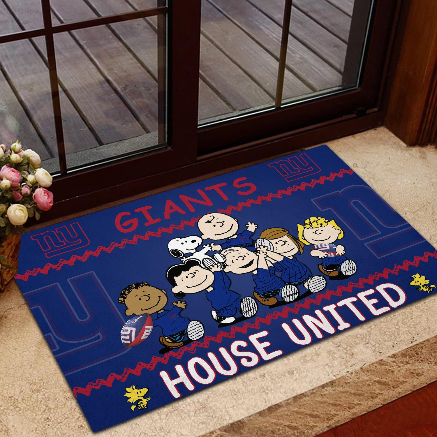 New York Giants Peanuts House United Doormat