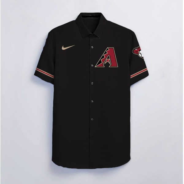 Arizona Diamondbacks NFL Black Personalized Hawaiian Shirt