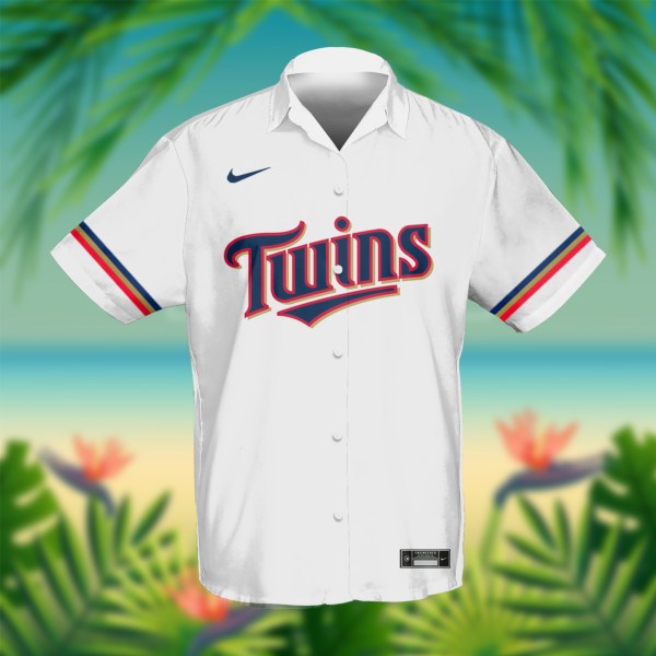 Minnesota Twins MLB White Personalized Hawaiian Shirt