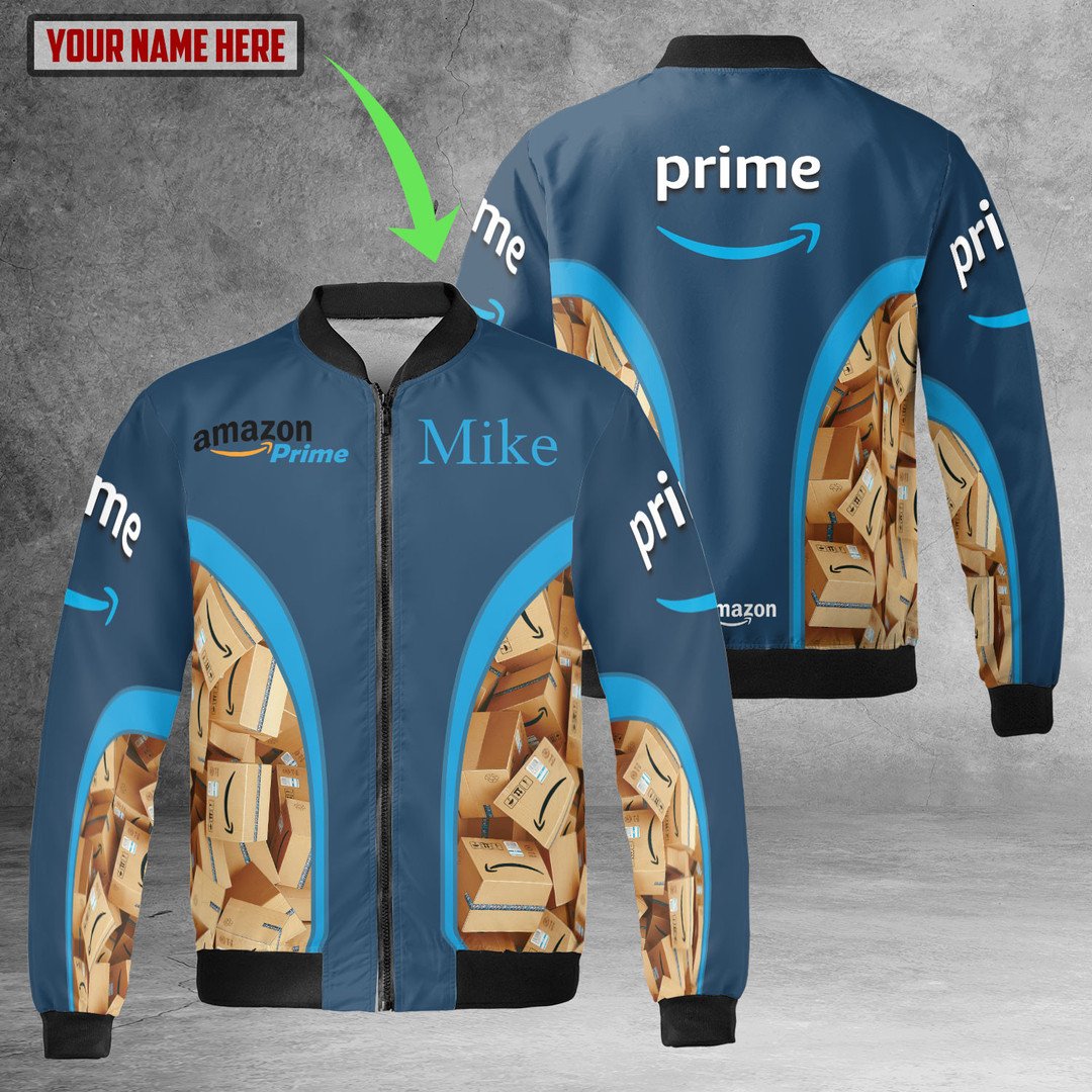 Amazon Prime Worker Custom Name Bomber Jacket