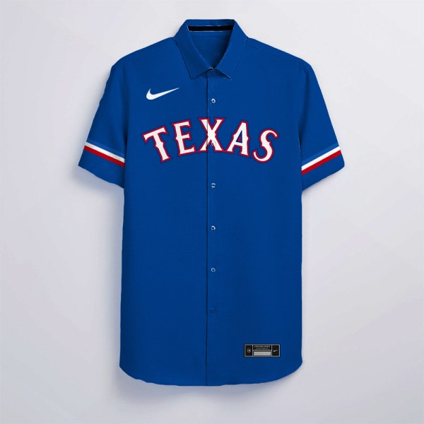 MLB Custom Name Texas Rangers Hawaiian Shirt
