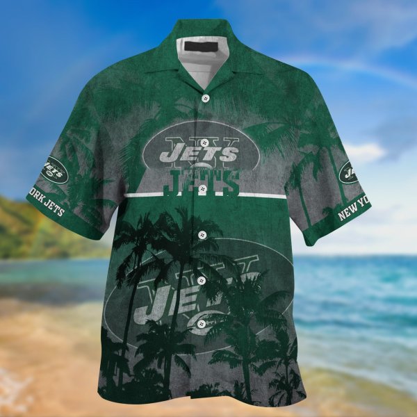 New York Jets NFL Green Hawaiian Shirt