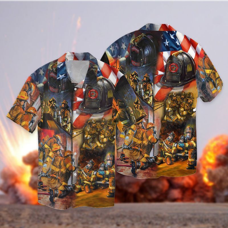 The Independence Day Memorial Day Firefighter Hawaiian Shirt
