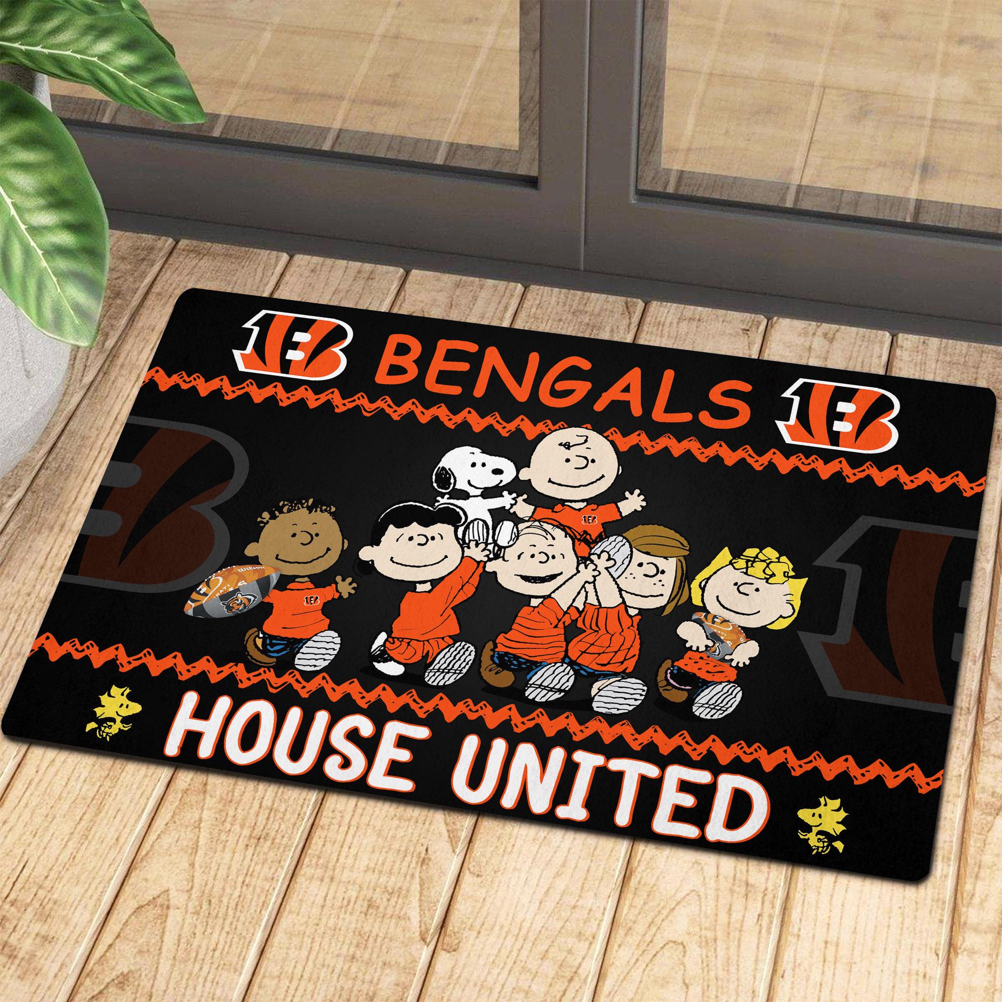 Cincinnati Bengals Peanuts House United Doormat