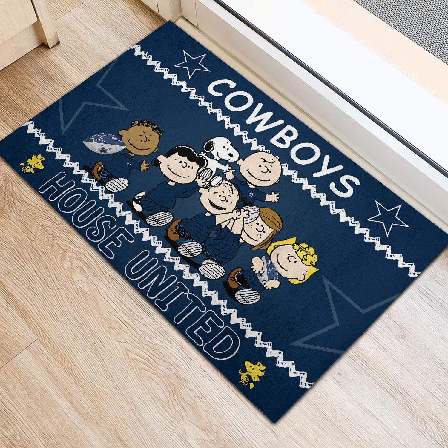 Dallas Cowboys Peanuts House United Doormat