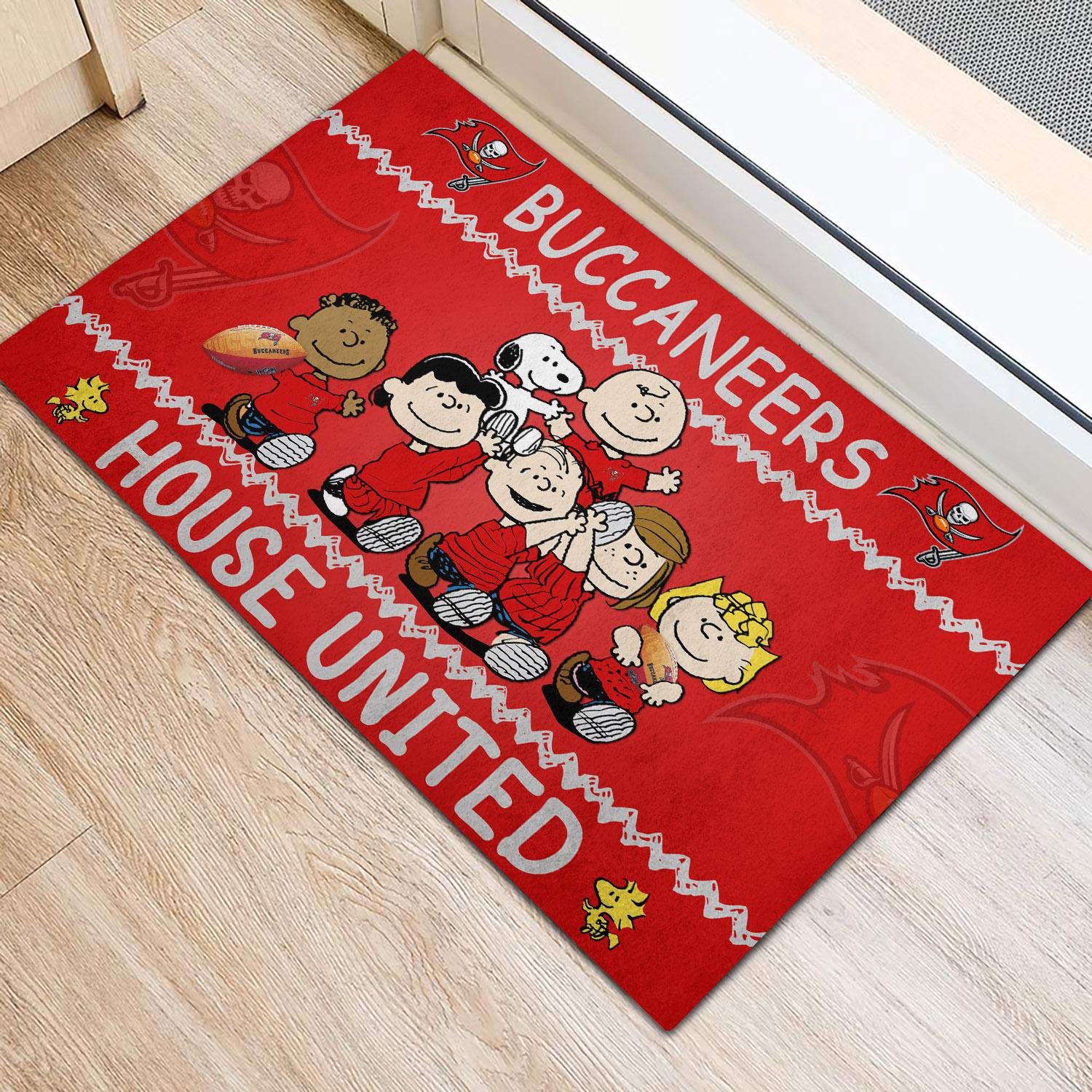 Tampa Bay Buccaneers Peanuts House United Doormat