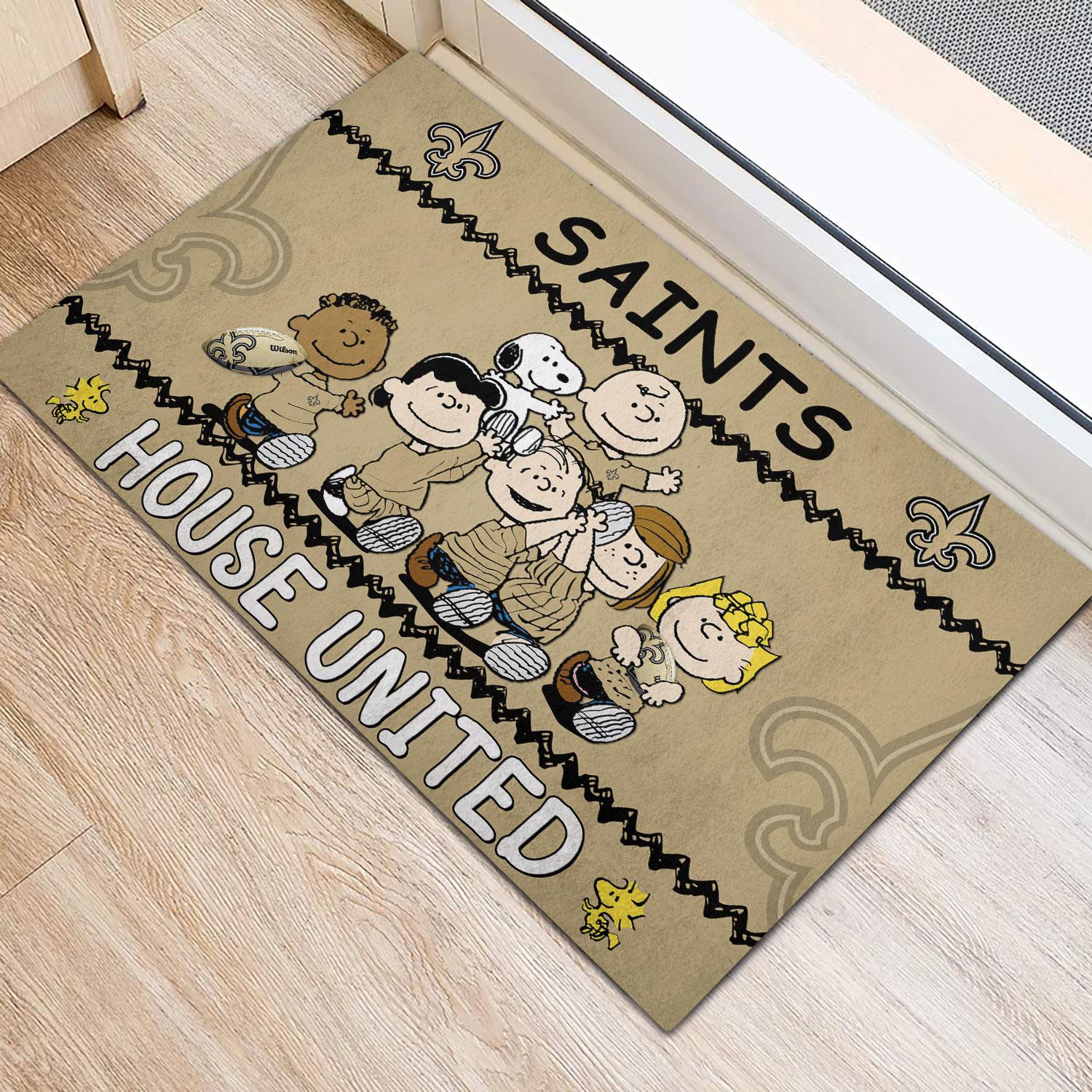 New Orleans Saints Peanuts House United Doormat