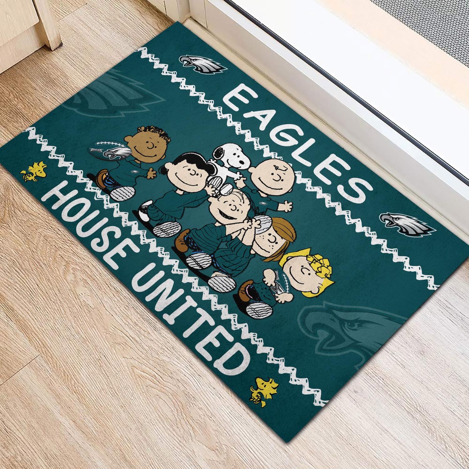 Philadelphia Eagles Peanuts House United Doormat